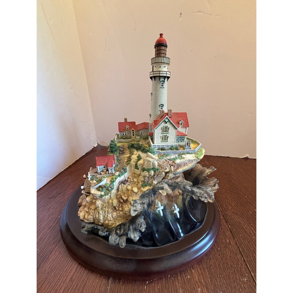 Lenox Light at Land's End Lighthouse Figurine 1998 Nautical Coastal Decor Base